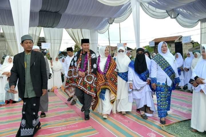 SAMBUTAN REJE JELOBOK ATAS KEHADIRAN BAPAK PJ BUPATI BENER MERIAH DI ACARA BKMT KAMPUNG JELOBOK ACEH